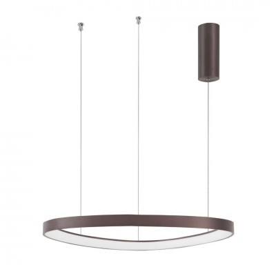 Lustra LED design modern circular ESTEVA maro