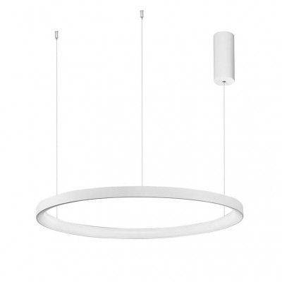 Lustra LED design modern circular PERTINO alba 60W