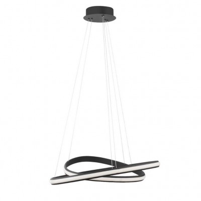 Lustra LED design modern circular ajustabil ARIES negru 