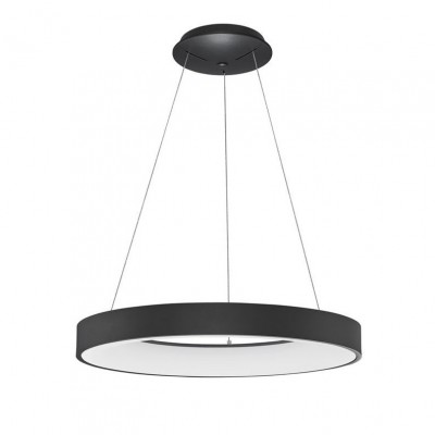 Lustra LED design modern circular RANDO THIN negru 3000K