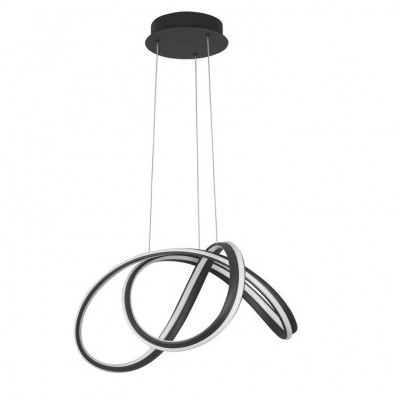 Lustra LED suspendata design modern TRUNO neagra