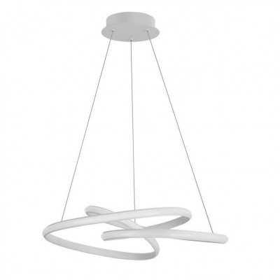 Lustra LED suspendata design modern MENTON alba