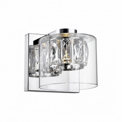 Aplica LED design modern GEM argintiu