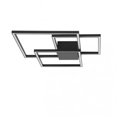 Lustra LED aplicata design modern geometric BILBAO 42W negru