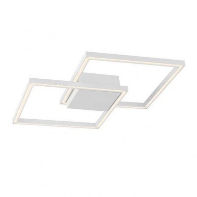 Lustra LED aplicata design modern geometric BILBAO 25W alba