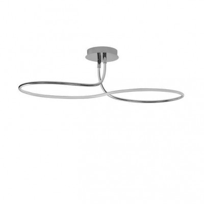 Lustra LED aplicata design modern FUNGO crom