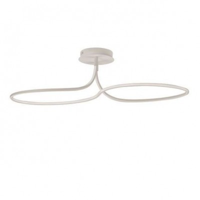 Lustra LED aplicata design modern FUNGO alba