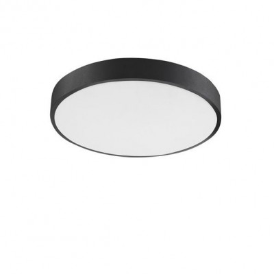 Plafoniera LED moderna design slim Ø40cm HADON neagra