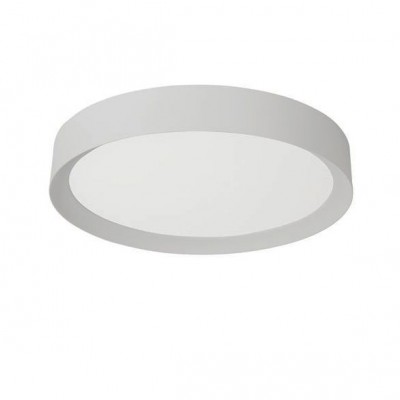 Lustra LED moderna design slim Luton alba