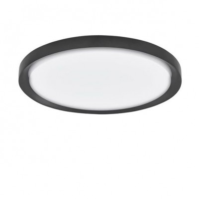 Plafoniera LED moderna design slim Ø56cm TROY negru