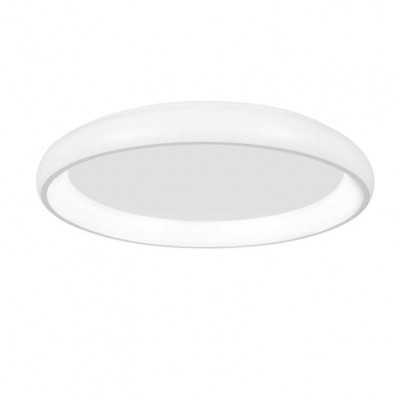 Lustra LED aplicata moderna design slim Ø81cm ALBI alba