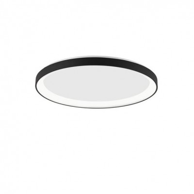 Plafoniera LED moderna design slim Ø48cm PERTINO negru