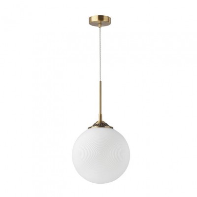 Lustra / Pendul design modern Athena alama/alb