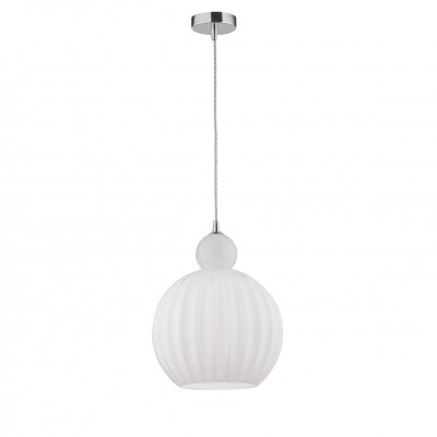 Lustra / Pendul design modern Ø28cm Odell alb