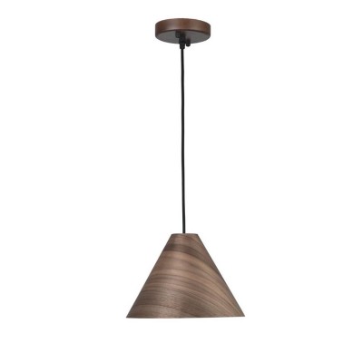 Lustra / Pendul modern design lemn nuc inchis  WERA