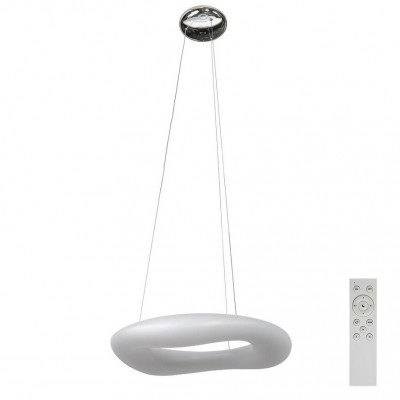 Lustra LED dimabila cu telecomanda design modern 90cm Donut CCT 