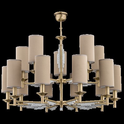 Candelabru 15 brate realizat manual, Cristal Swarovski Fellino