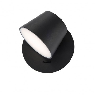 Aplica perete LED directionabila design modern Amadeo neagra