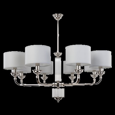 Candelabru 8 brate modern realizat manual Verde