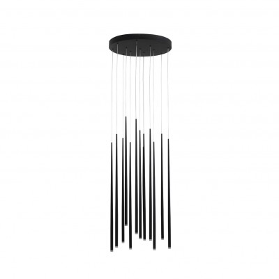 Lustra LED design modern minimalist Ø45cm Louise 12 black