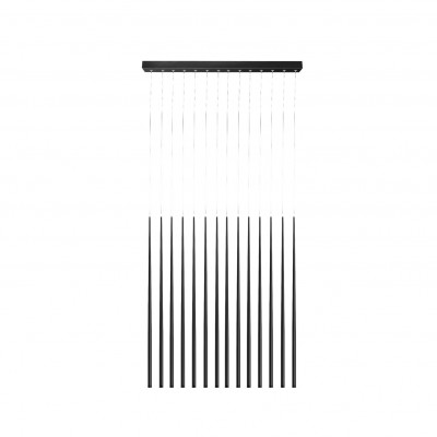 Lustra LED design modern minimalist 45cm Louise 14 black