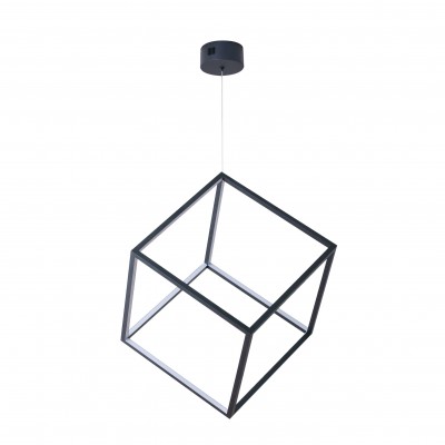 Lustra LED dimabila design modern geometric Strange 44cm black