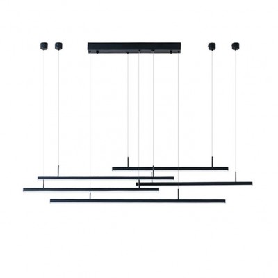 Lustra LED dimabila design modern Merlo black