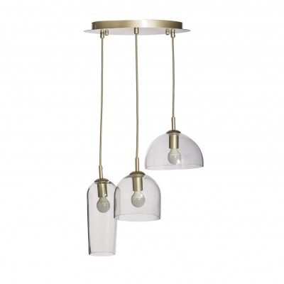 Lustra design modern Blanca 3 champagne