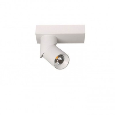 Spot LED aplicat directionabil design modern Santos Round alb