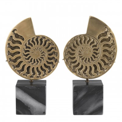 Set 2 obiecte decorative LUX Ammonite
