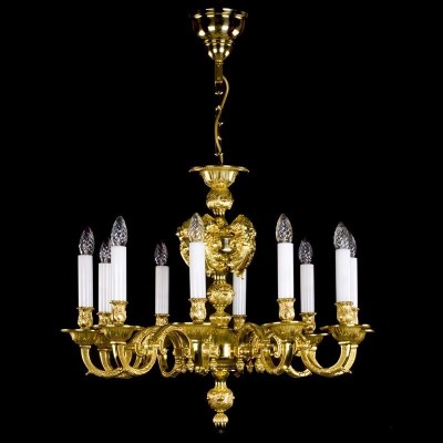 Candelabru LUX 10 brate realizat din alama MONA X.