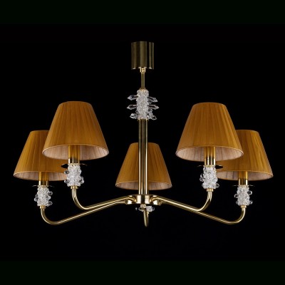 Candelabru 5 brate LUX design modern, Cristal Exclusive TRINITY 01-CH