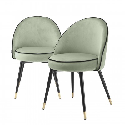 Set de 2 scaune design LUX Cooper, verde