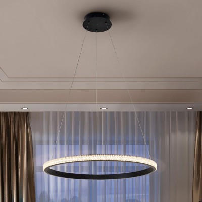 Lustra LED suspendata design modern circular Ring Ø61cm