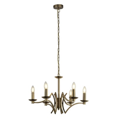 Candelabru clasic cu 6 brate stil elegant Ascot alama antic