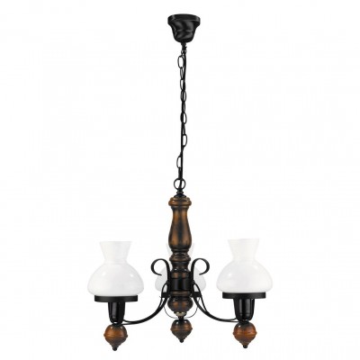 Candelabru rustic 3 brate, diam.60cm, Petronel