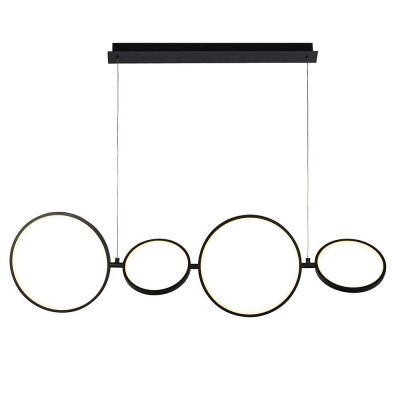 Lustra LED dimabila suspendata design circular modern Cirque 4BK