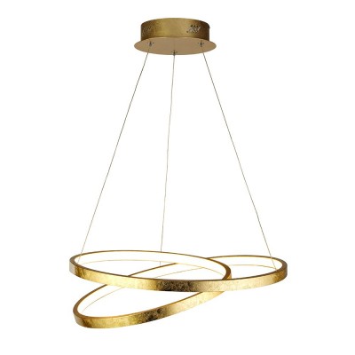 Lustra LED suspendata design modern circular Float aurie