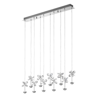 Lustra LED design modern cu cristale L-87cm, PIANOPOLI 