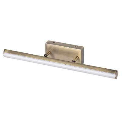 Aplica de perete LED pentru oglinda baie IP44 Silas 18W bronz