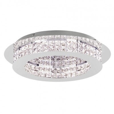 Plafoniera LED eleganta design modern PRINCIPE 50cm, crom