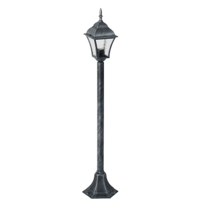 Stalp pentru luminat exterior H-106cm, IP43, argintiu antic Toscana