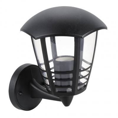 Aplica de perete de exterior, up light, IP44 negru Marseille