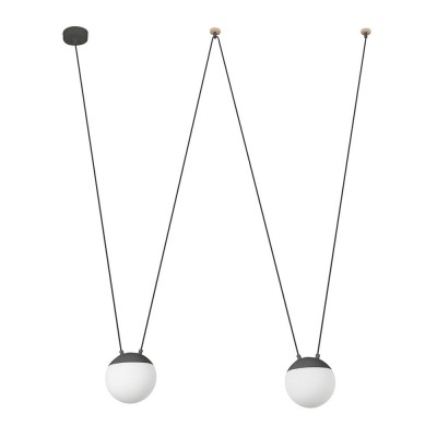 Lustra / Pendul MINE SPACE Dark grey suspension PC 2L