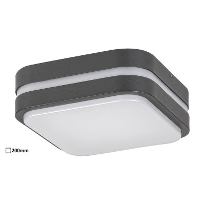 Aplica LED pentru iluminat exterior moderna IP44, 20x20cm, Hamburg