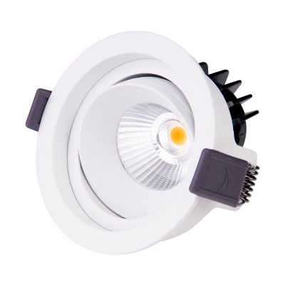 Spot LED directionabil, incastrabil tavan fals / plafon IP32 HIDEN alb