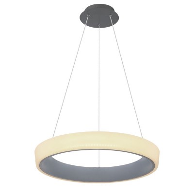 Lustra suspendata LED dimabila cu telecomanda design modern TABANO antracit