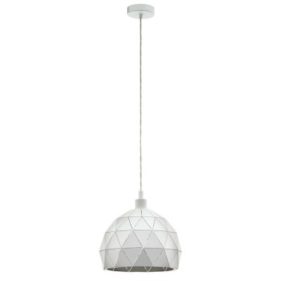 Lustra, Pendul modern ROCCAFORTE alb, 30cm