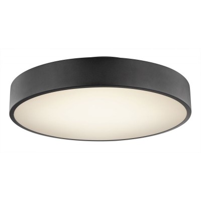 Plafoniera LED dimabila cu telecomanda design modern WISS negru