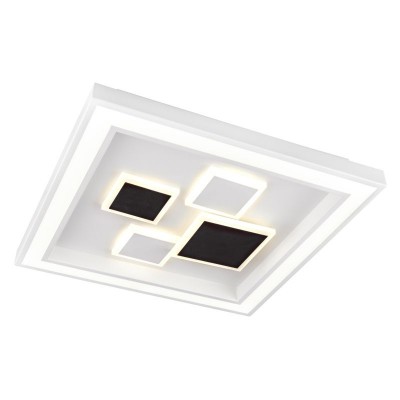 Plafoniera LED dimabila cu telecomanda design modern NOLO alb